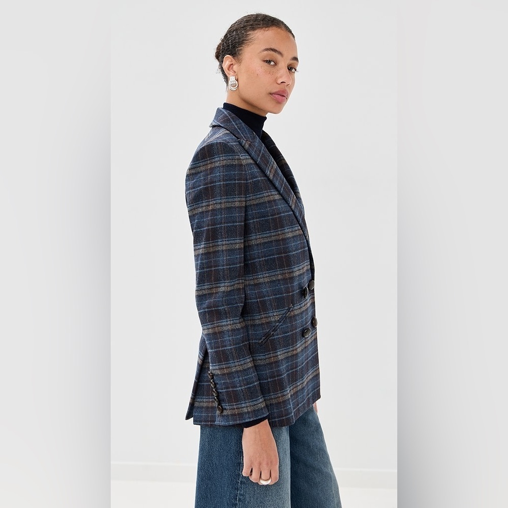 Veronica Beard Oria Dickey Jacket in Blue Multi - Picture 3 of 11